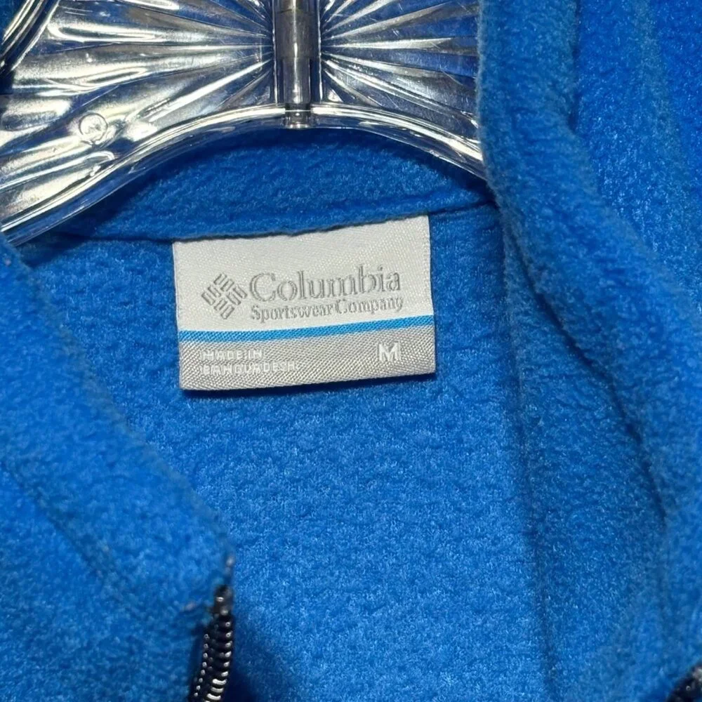 Columbia Fleece Jacket Kids Size M (10/12) Blue Full Zip